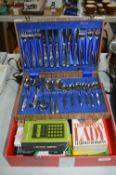 Cutlery Set, Paperback Books, Vintage Casio Calcul