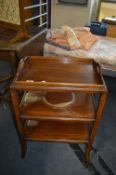 Mahogany Tray Top Side Table