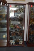 Mahogany Effect Display Cabinet 178cm x 76cm