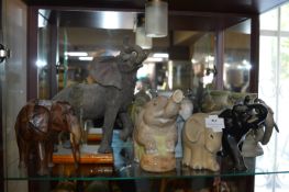 Seven Assorted Elephants