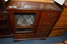 Small Mahogany Hi Fi Cabinet