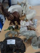 Group of Sixteen Assorted Elephants (One AF)