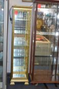 Gilt Framed Ornate Glazed Display Cabinet 164cm x