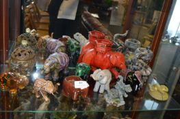 Twelve Assorted Elephants