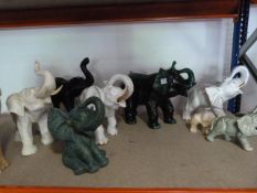 Nine Assorted Elephants