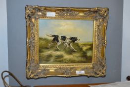 Gilt Framed Painting - Springer Spaniel