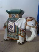Ceramic Elephant Plant Stand