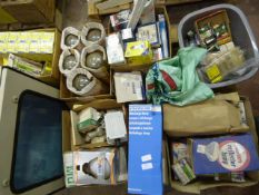 *Pallet of Assorted Bulbs and Electrical Fittings