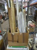 Cage of Assorted Strip Light Bulbs