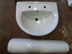 Bathroom Sink with Pedestal Base