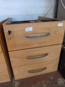 Three Drawer Office Unit