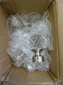 *Ten 28mm Belle Finials-Satin Silver