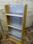 Wood Framed Double Sided Shop Display Unit on Whee