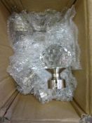 *Ten 28mm Belle Finials-Satin Silver