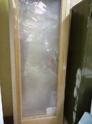 Unglazed Solid Veneered Pre-Finished Oak Door 198x