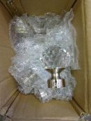 *Ten 28mm Belle Finials-Satin Silver