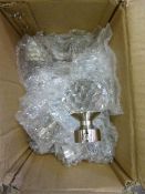 *Ten 28mm Belle Finials-Satin Silver