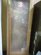 Unglazed Solid Veneered Pre-Finished Oak Door 198x