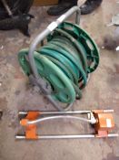Hose Reel and Garden Sprayer