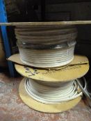 *Two Spools of White Cable