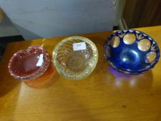 Three Pieces of Decorative Glass