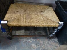 Wicker Work Footstool