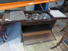 Electric Food Warmer Serving Trolley