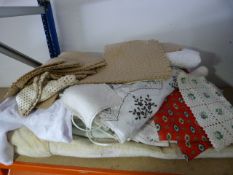 Assortment of Linen, Tableware, etc.