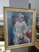 Framed Picasso Print - Clown