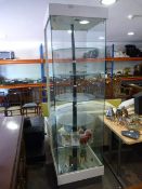 Tall Square Glass Display Cabinet