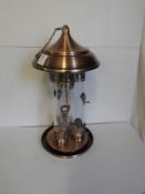 Decorative Three Compartment Copper Bird Feeder