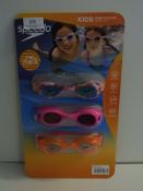 *Speedo Kids Swim Goggles 3pk