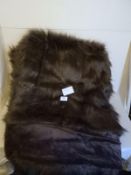 *Faux Fur Oversized Throw