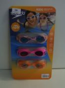 *Speedo Kids Swim Goggles 3pk