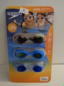 *Speedo Kids Goggles 3pc Set