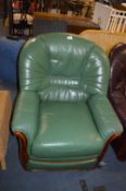 Green Leather Armchair
