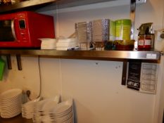 *Stainless Steel Wall Mounted Shelf Unit with Brackets 140x30cm