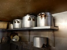 *Stainless Steel Shelf Unit with Three Brackets and Upstand to Rear 180x45cm