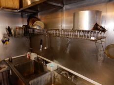 *Three Stainless Steel Wall Mounted Draining Racks