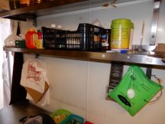 *Stainless Steel Wall Mounted Shelf Unit with Brackets 140x30cm