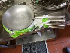 *Four Aluminium Frying Pans