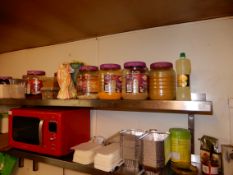 *Stainless Steel Wall Mounted Shelf Unit with Brackets 140x30cm