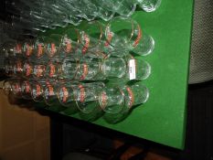 *Twenty Four Kingfisher Half Pint Glasses