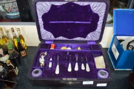 Victorian Sewing Box and Contents