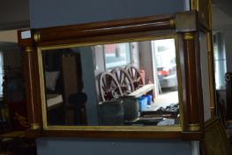 Mahogany Framed Gilt Lined Wall Mirror