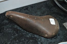 Vintage Brooks Leather Bicycle Saddle
