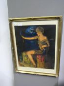 Gilt Framed Print - Exotic Lady