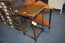 Small Square Pie Crust Side Table