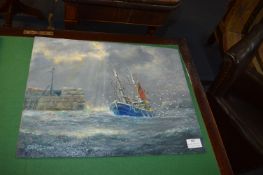 Oil Painting on Board - 