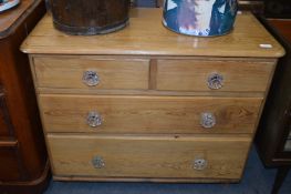 Four Drawer Victorian Pine Chest